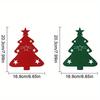 12Pcs Mixed Colors Christmas Knife and Fork Holder Elk Xmas Tree Pocket Cutlery Bag Cookware Organizer Table Decor Christmas