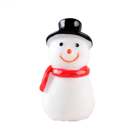 1Pc Christmas Santa Snowman Train Mini Figurine DIY Fairy Landscape Decoration