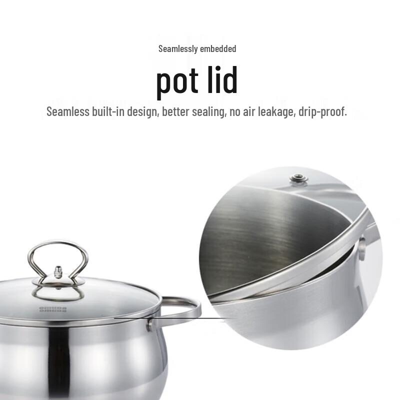 Oumeida 316 Stainless Steel Non-stick Soup Pot