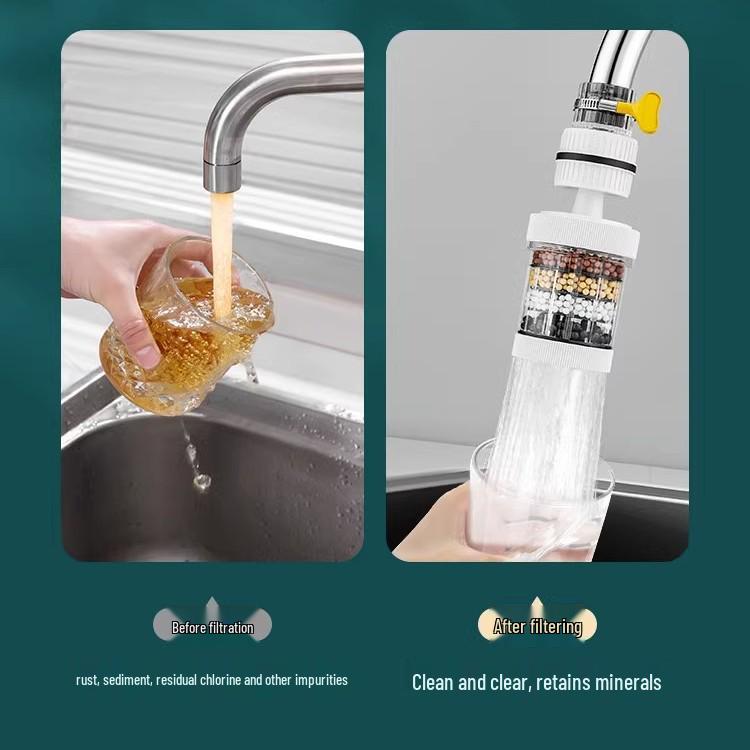 Universal Anti-Splash Faucet Filter and Purifier for Household Use