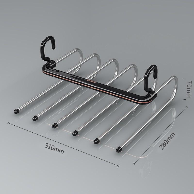 Mehrschichtiger rutschfester faltbarer Hosenbügel für nahtlose Aufbewahrung