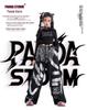 Girls' Sparkly Jazz Dance Long-Sleeve Outfit: Fashionable Street Dance T-shirt & Pants Set