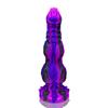 Forma a Nodo Doppio Pene Femminile SM Pene Falso di Animale Reale Prodotto per Adulti Sesso Silicone Tappo Anale