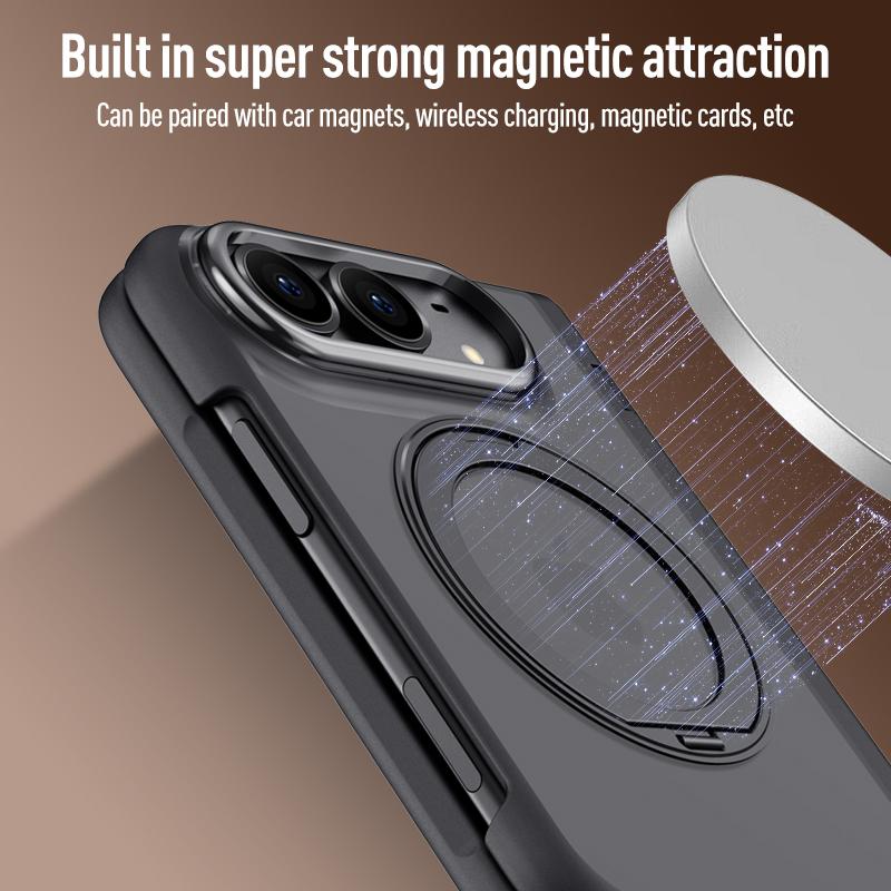 Pro IPhone Duo Magnetický Stojan Pouzdro na Telefon pro Magsafe Ultra Soukromí Anti-Peep Tvrzené Sklo Ochranné Pouzdro na Hřídel pro IPhone Ult