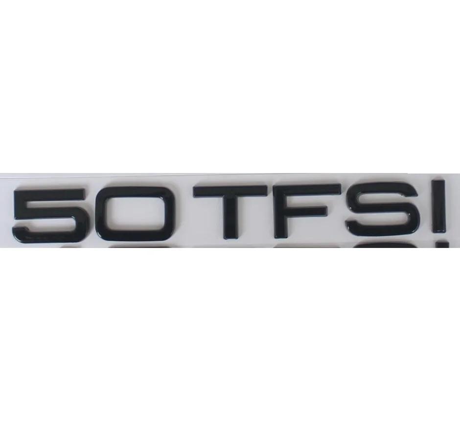 Nero Lucido 35TFSI 40TFSI 45TFSI 50TFSI 55TFSI TFSI Emblemi Badge Simboli per Audi A3 A4 A5 A6 A7 A8 A6L A8L Q3 Q5 Q7 Q8 Q8L