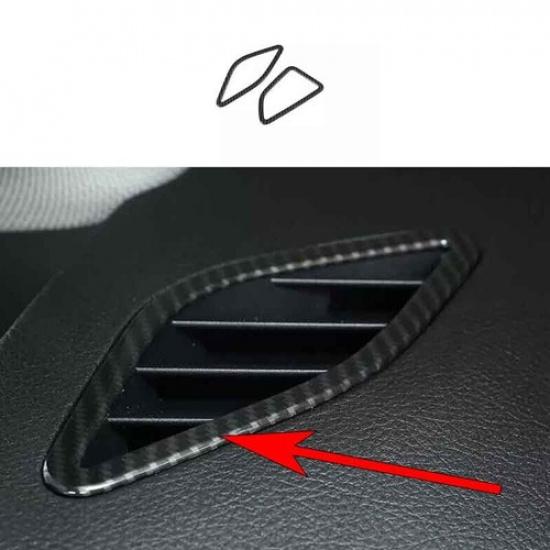 For BMW 2 Series Touring Car Dashboard Carbon Fiber Side Outlet Vent Cover Trim