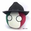 Italienball ITAball Polenball Plüschpuppe Die Republik Italien Länderball ITA Länder Ball Kuschelkissen Cosplay Spielzeug für Geschenk