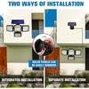 5000LM 198LED Solar Wall Light Four Head Rotating Split Waterproof Solar Outdoor Light Human Body Induction Garden Street Light