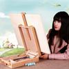 Children Beech Art Table Desktop Oil Paint Easel Painting Supplies Sketch Box