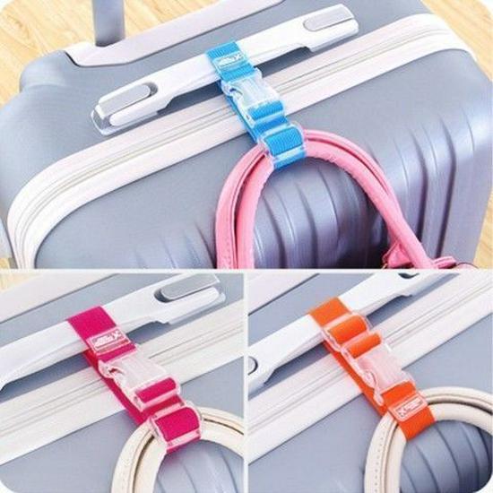 Luggage Anti-Loss Fastening Strap with Buckle Clip for Travel