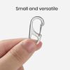 5Pcs Mini Carabiners Camping Mountaineering Zinc Alloy Safety Buckles Rustproof Corrosion Resistant Spring Snap Hook Clips Camping Gear