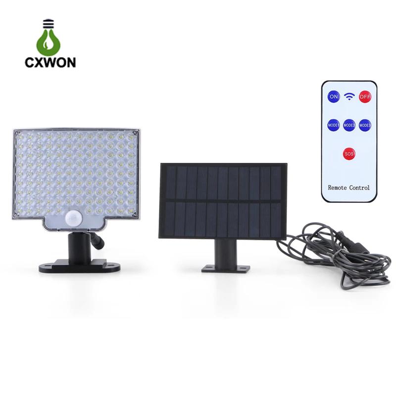 Waterproof LED Solar Street Light Outdoor Solar Garden Street Lighting PIR Motion Sensor Light