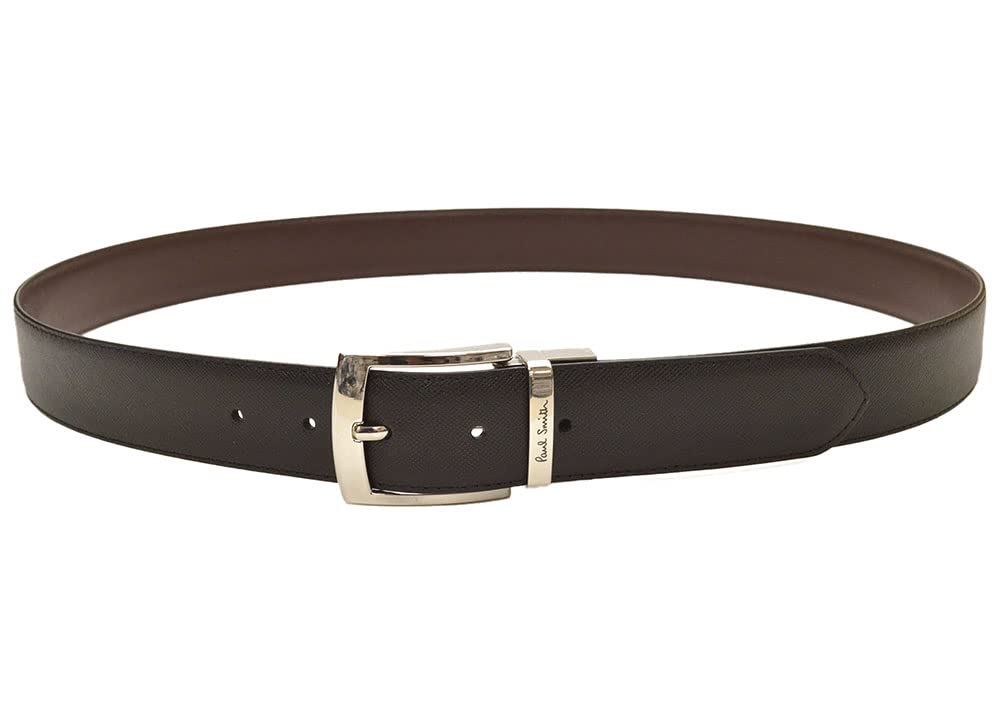 Paul Smith Reversible Leather Adjustable Men's Belt, Size, Eps22s212, M1A-4437-BCUT, Black/Brown