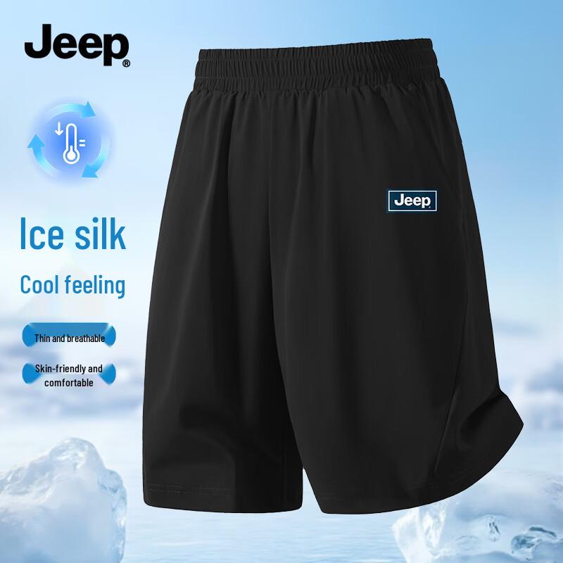 Jeep Men s Ice Silk Breathable Casual Shorts M