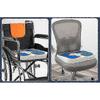 Premium Anti-decubitus Cushion - Bed Sore Relief With T-shaped Opening Triangular Slope Design Health Care Grey Whit - W