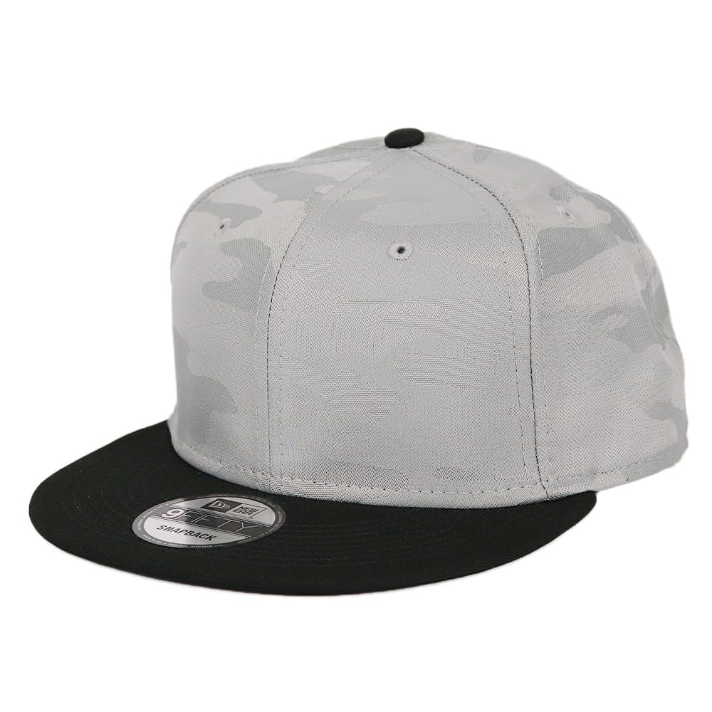 New Era 9FIFTY Snapback Baseball Solid Men s Cap, Camo, Black/Gray, NE407... [Used]