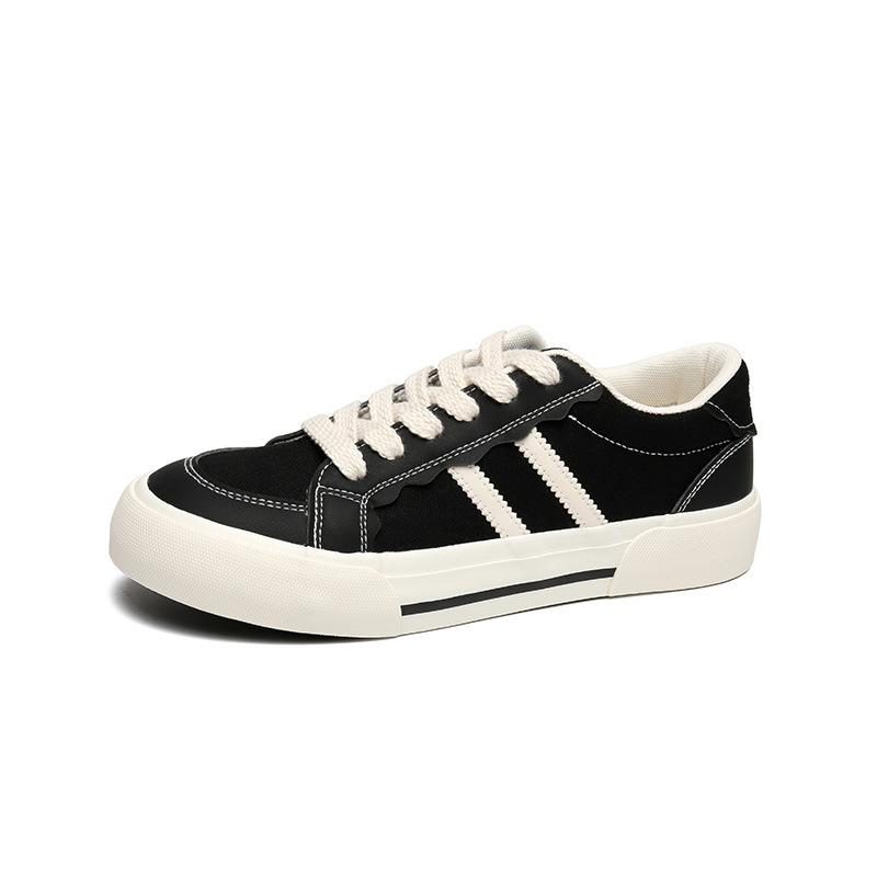 Fashion Skateboarding Shoes for Men's Canvas Thick Bottom Platform Shoes Comfortable Breathable Vulcanized Shoes Casual Sneakers