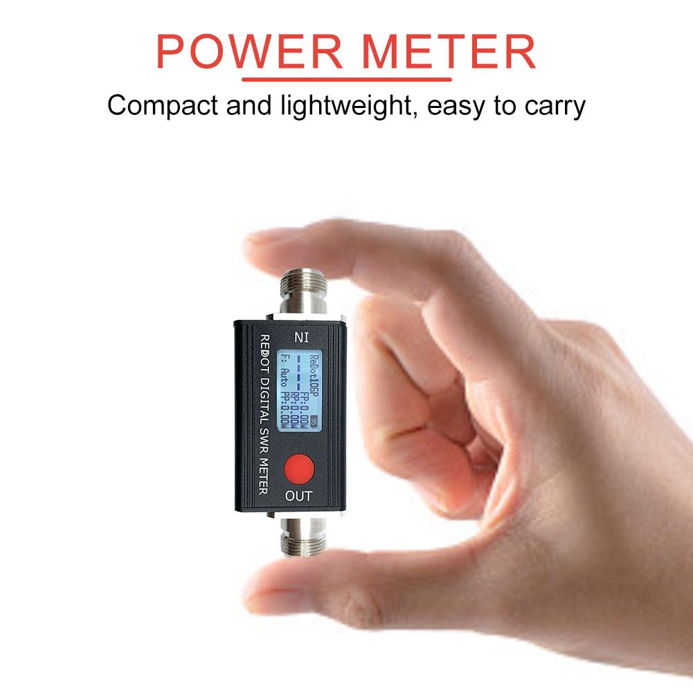 RD106P Digital SWR Meter FMB VHF UHF Power SWR Measuring Meter 80-999MHz Standing-wave Ratio 1.00-99.9 Support DMR Walkie Talkie