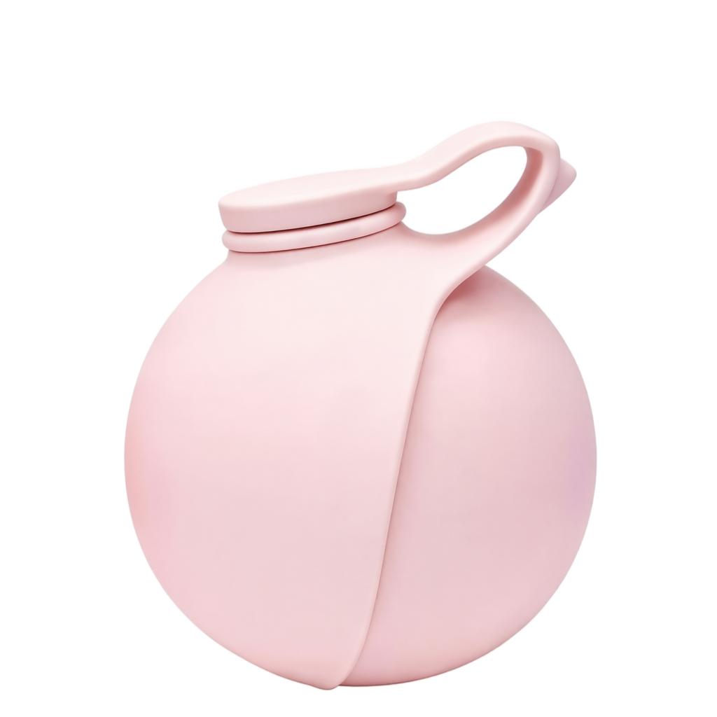 304 Stainless Steel Pet Water Bottle Portable Round Outdoor Drinking Cup with Hanging Strap Leak Proof Design for Travel and Hiking