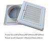 PP Air Vent Grille Ventilation Cover With Flaps With Insect Screen 150*150mm/200*200mm Louver Vent Air System Net Cover Screen
