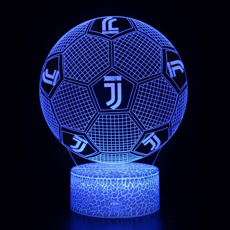 Five Major Leagues Football Club Team Standard 3D Night Light LED Colorful Touch Remote Control Night Light