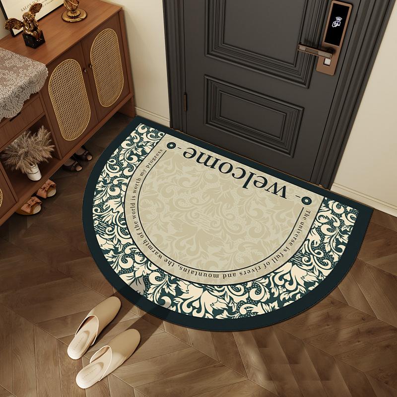 Floor Mat, Entrance Foyer Carpet, Dirt-resistant and Easy-to-maintain Crystal Velvet Floor Mat