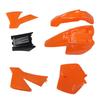 Motorcycle Fairing Cover Kit Orange Front Wheel Mudguard Splash Guard Kit for Senior Adventure