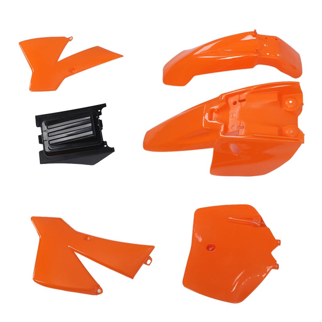 Motorcycle Fairing Cover Kit Orange Front Wheel Mudguard Splash Guard Kit for Senior Adventure