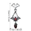 Dark Style Gothic Bag Pendant Exaggerated Halloween Charm Niche Personality Bat Keychain  Daily