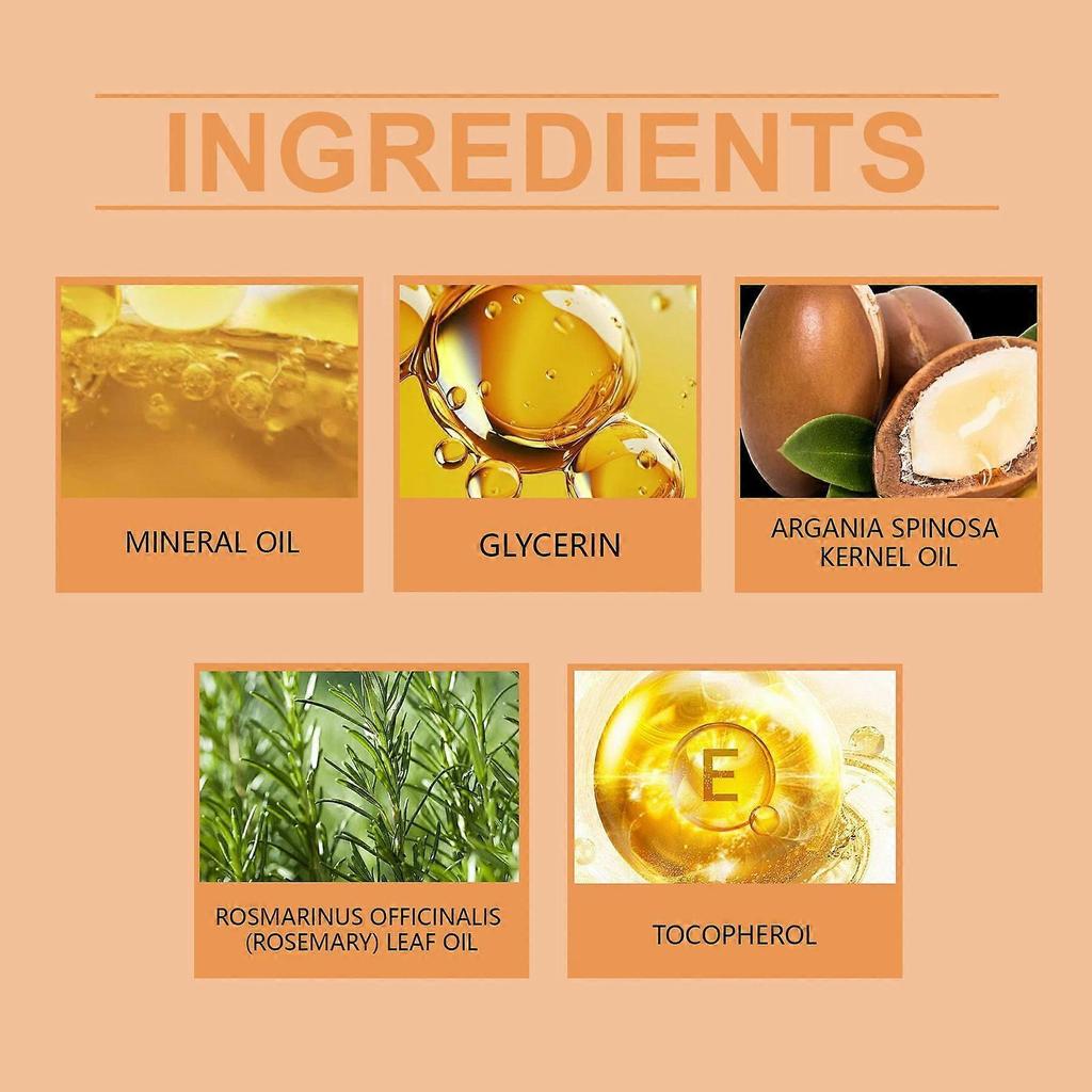 Viareline Argan Essential Oil, Multi-Functional Essential Oil Moisturizes Hair Moisturizing Hydrating Daily Care Oil
