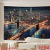 2D Brooklyn Bridge Cityscape Backdrop for Urban, Night and Big City Content Creation