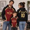 2026-2027 Nieuwe Anime Blue Lock Voetbalstijl Kleurblok Hoodie Unisex Letterprint Achterkant Pullover Sweatshirt
