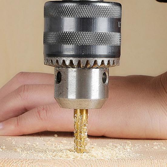 Titanium Coated HSS Twist Drill Bits, 3-8mm Serrated Side Cutting Drill Bit, Hex Shank Serrated Cutting Drill Bits, Drill Bit Woodworking Tools, Hole