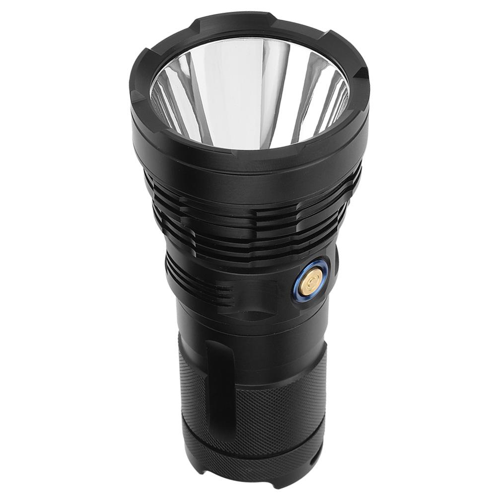 Lanternă LED multifuncțională P90 pentru exterior, impermeabilă, reîncărcabilă, 4800lm, Searchlighting, neagră