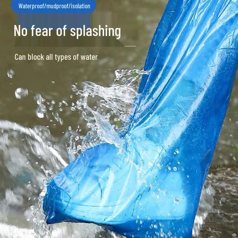 Disposable Waterproof High-Top Boot Covers for Outdoor Use