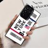 Travel Air Ticket Label Shockproof Phone Case for Samsung Galaxy S26 Edge S25 Ultra S24 FE S23 Plus S21 Cover Anti Fall Fundas