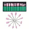 12Pcs Nail Drill Bits Set Sand Nail Polishing Burr Accessory for Nail Art Remove Acrylic Nails Gel Nail Drill Bits Set Accessory
