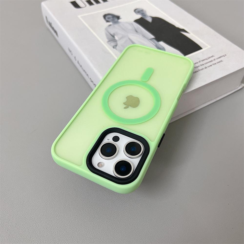 Luxury Magnetic Magsafe Wireless Charge Phone Case For iPhone 11 12 13 14 Plus 15 16 Pro Max Shockproof Matte  Cover