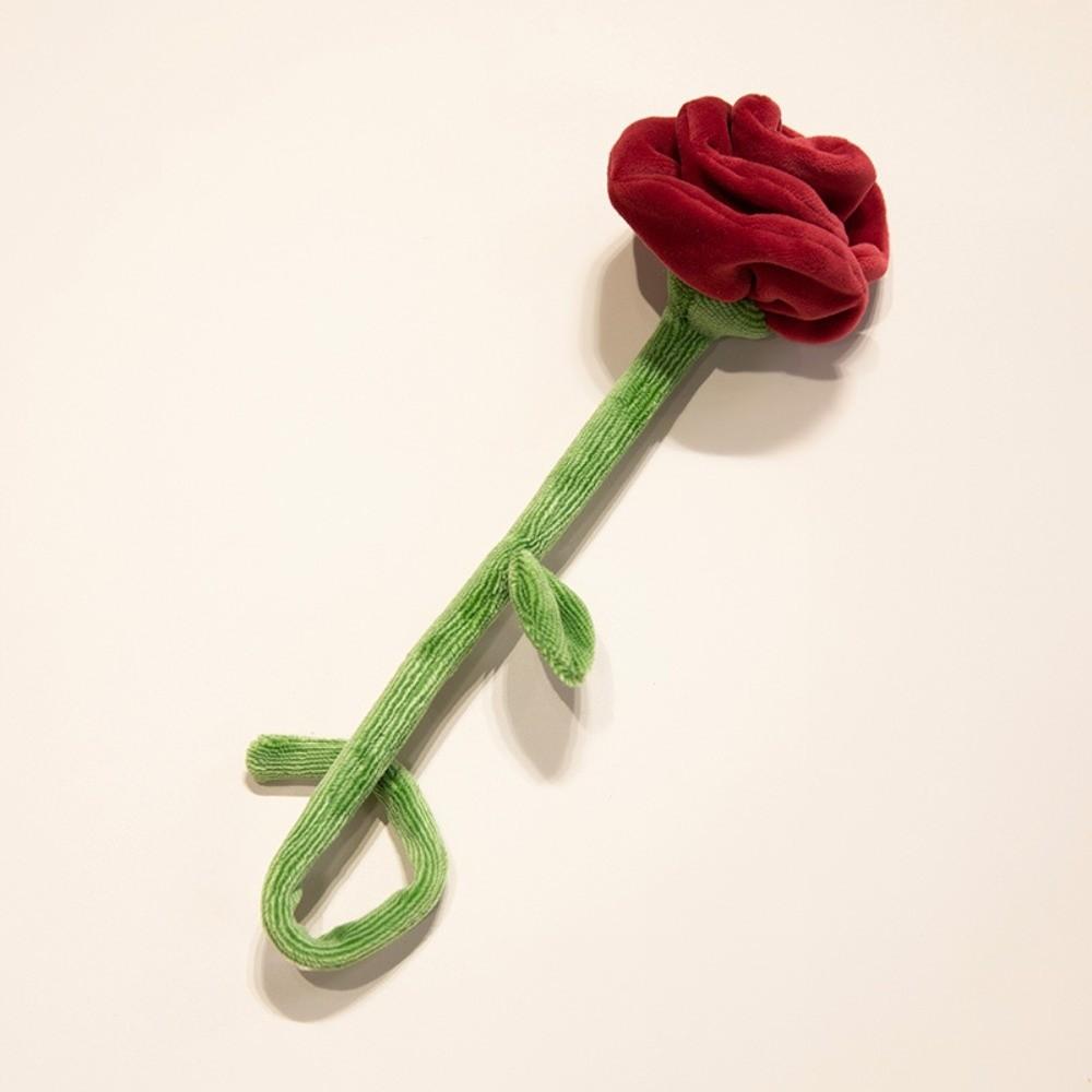 Twist Stick Handmade Felt Flower Bendable Wire Stem Flexible Iron Wire Artificial Floral Bouquet Artificial Single Stem Bouquet