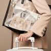 5Pcs New Transparent Jewelry Bag Velvet PVC Jewelry Organizer with Zipper Jewelry Packaging Box