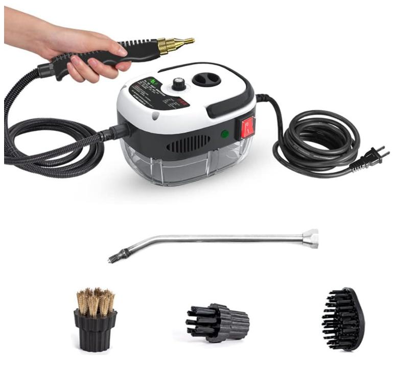 

Air conditioning Kitchen Fumes Oil Stains Use 2500W Handheld Steam Cleaner High Temperature Pressurized Steam Cleaning Portable білий