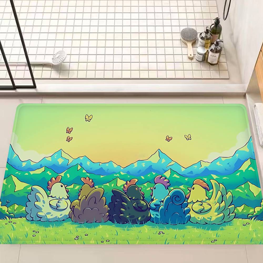 

Farming Game S-Stardew V-Valley Entrance Door Mat Washable Non-Slip Living Room Sofa Chairs Area Mat Kitchen Welcome Doormat 40x60cm