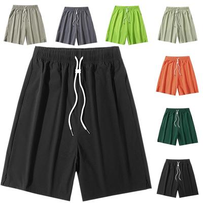 Męskie Letnie Szybkoschnące Krótkie Modne Szorty Sportowe Ze Sznurkiem Spodnie Plażowe Outdoorowe Spodnie Codzienne