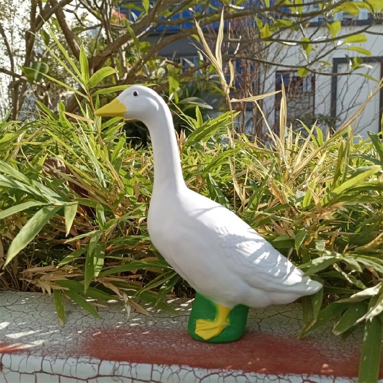 Creative Geese Figurine Decors Animal Collectible Figurines Funny Geese Resin Craft Geese Ornament Collectible Figurine