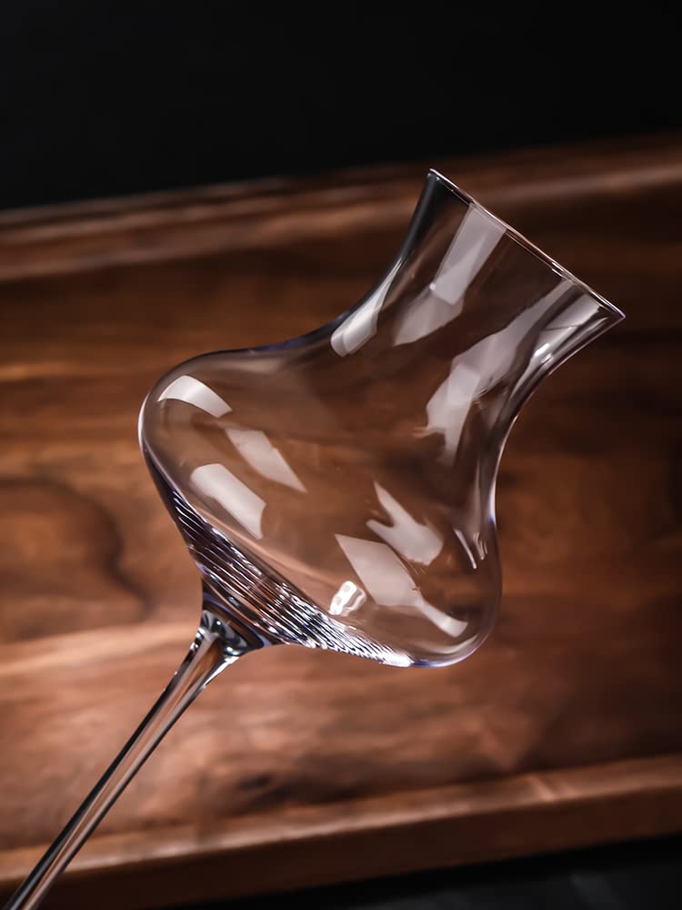 Grappa Wine Glasses, 135ml Capacity, Set of 2, Lead-Free Crystal Glass, Thin