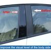 Fit For Mitsubishi Pajero Sport 2016 2017 2018     Gloss Black Pillar Post Door Trim Sticker Window Decora