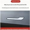4pcs Premium Door Handle Protective Film for Tesla Model 3/Y Easy to Install, Right Side Car Styling Accessory, Durable Paint Protection