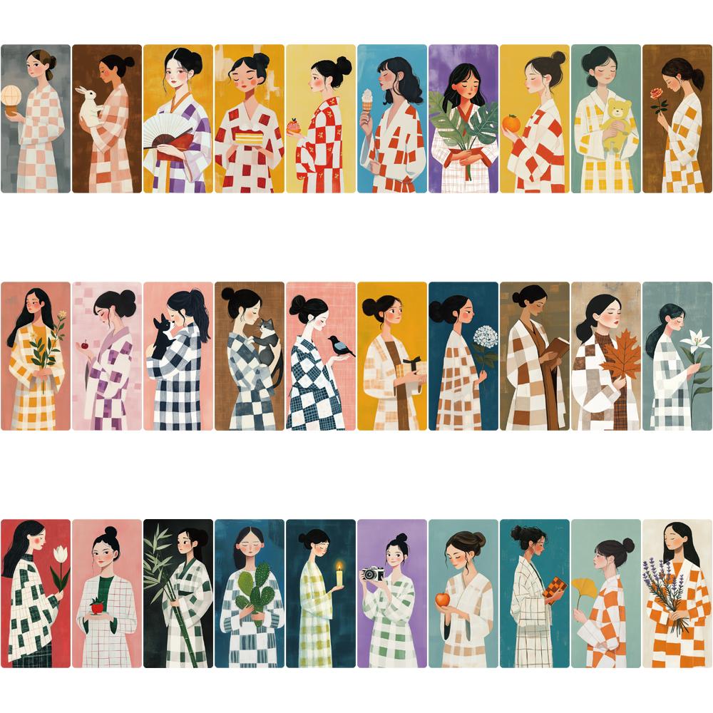 30PCS Series Bookmarks Club Laptop Graffiti Luggage Decorative Skateboard Lovers  Reader Cards Decals Phone Bookmarks