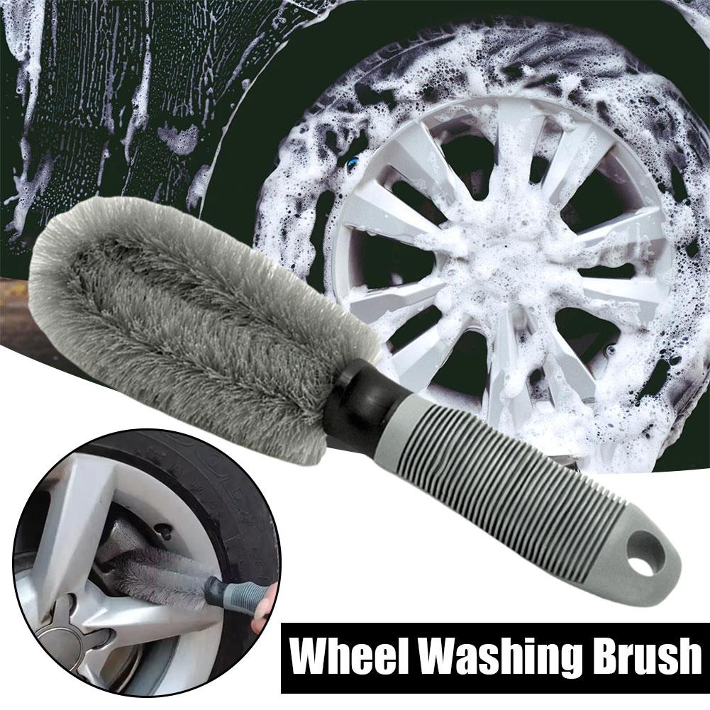Wheel Washing Brush Microfiber Rims Spokes Wheel Barrel Brake Caliper Car Fiber SEAMETAL Premium Non-Slip Handle Ceyes