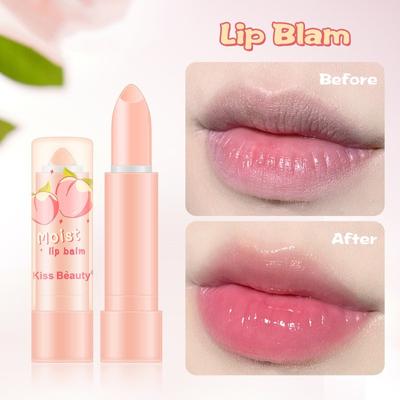 Pfirsich Lippenstift Transparent Jelly Farbloser Lippenstift Reparatur Nicht-haftender Tassen Lippenstift